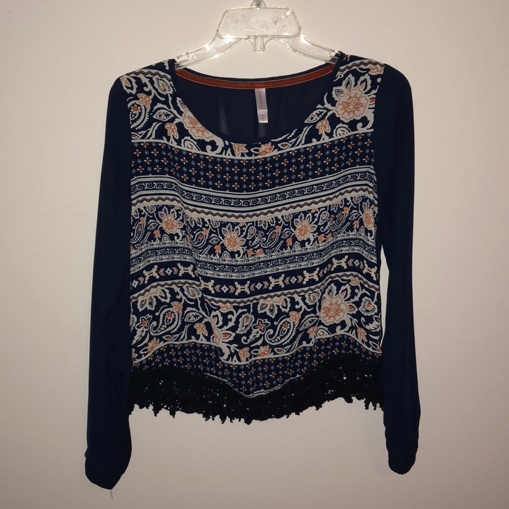 Xhileration long sleeve blouse